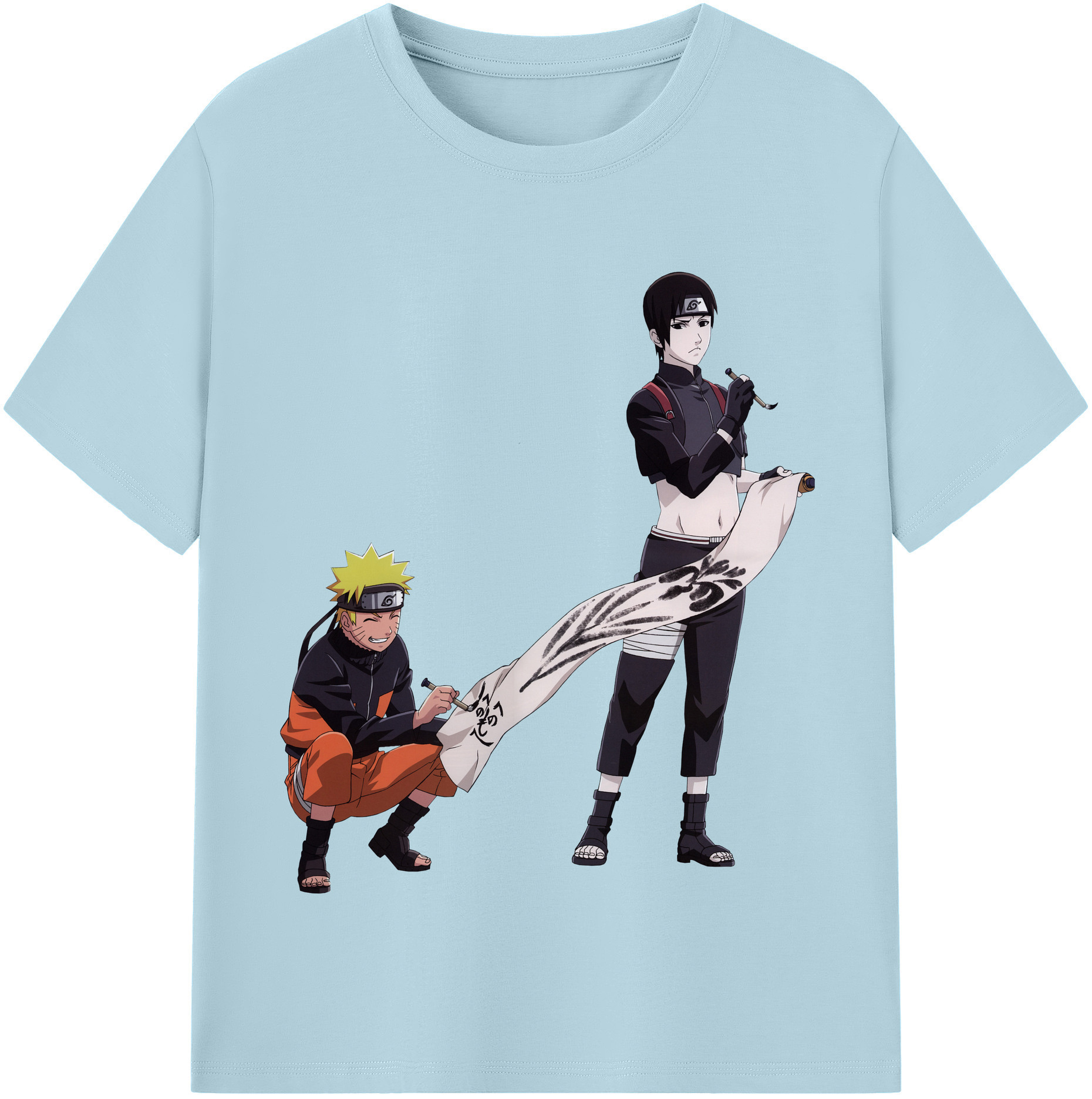（画像用） NARUTO -ナルト- うずまき ナルト Uzumaki Naruto 綿100％半袖Tシャツ（フロントプリント）